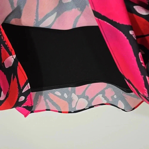 {Milly} Fion Graphic Butterfly Bias Cut Satin Skirt - Picture 11 of 17